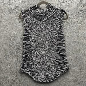 White House Black Market Small Knit Tank Top Mock Neck Comfort‎ Layer Work